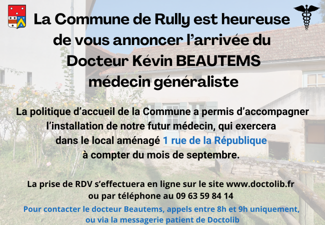 Arrivée d’un médecin à Rully (1)